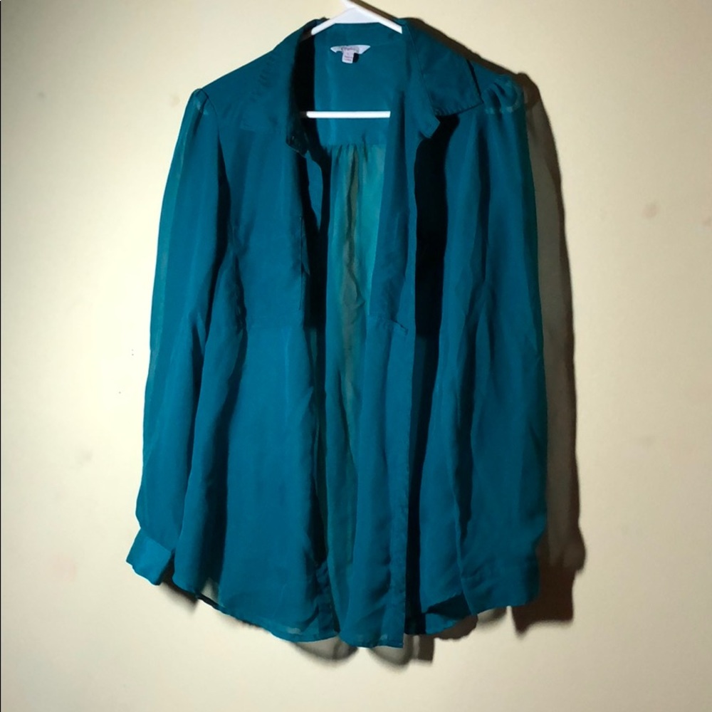 Sheer button up